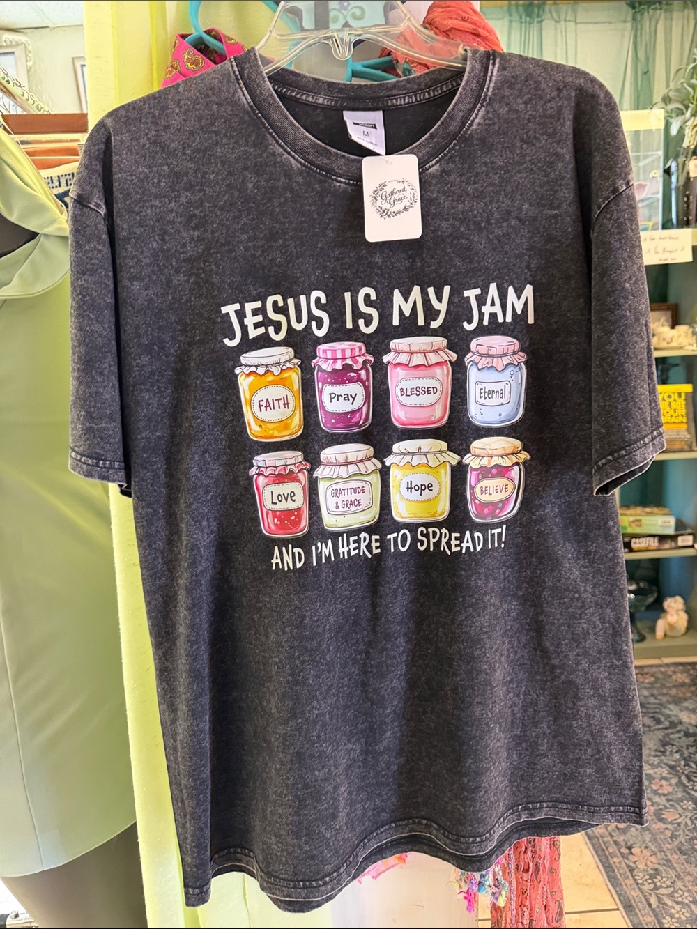 Jesus Is My Jam Black Short Sleeve Tee